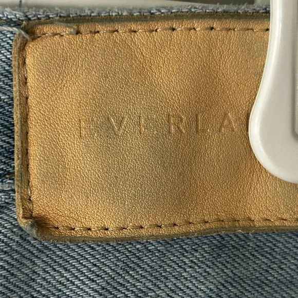 Everalne 90's cheeky ankle jean organic cotton light wash size 28 - Picture 5 of 10